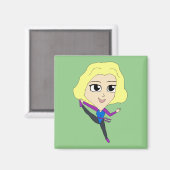 chibi magneet (Voorkant / Achterkant)