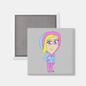 chibi magneet (Voorkant / Achterkant)