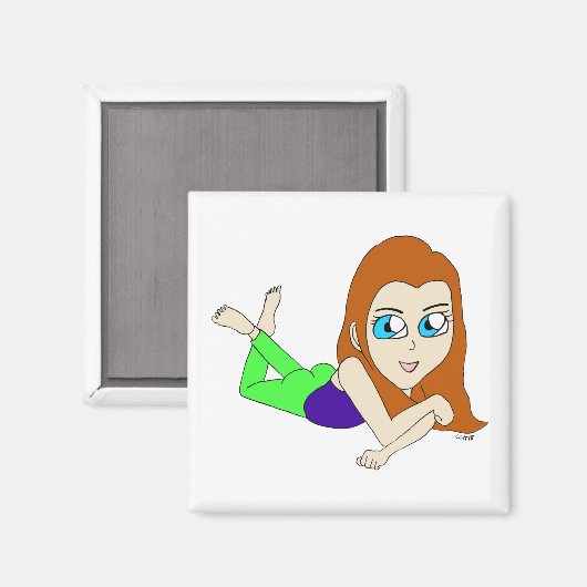 chibi magneet (Voorkant / Achterkant)