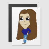 chibi magnet (Voorkant / Achterkant)