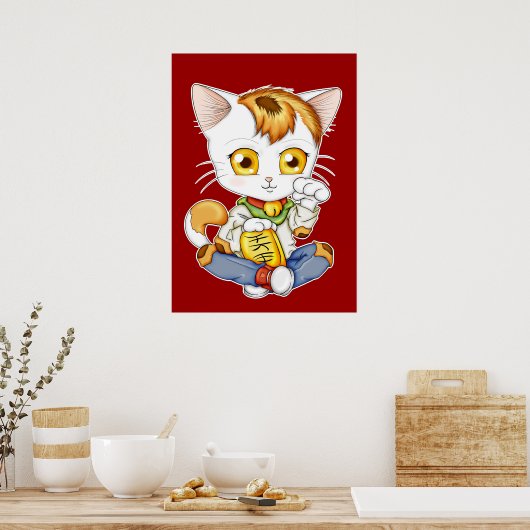 Chibi Maneki Neko Poster (Keuken)
