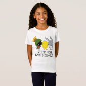 Chibi MARVIN DE MARTIAN™, TWEETY™, & BUGS BUNNY™ T-shirt (Voorkant volledig)