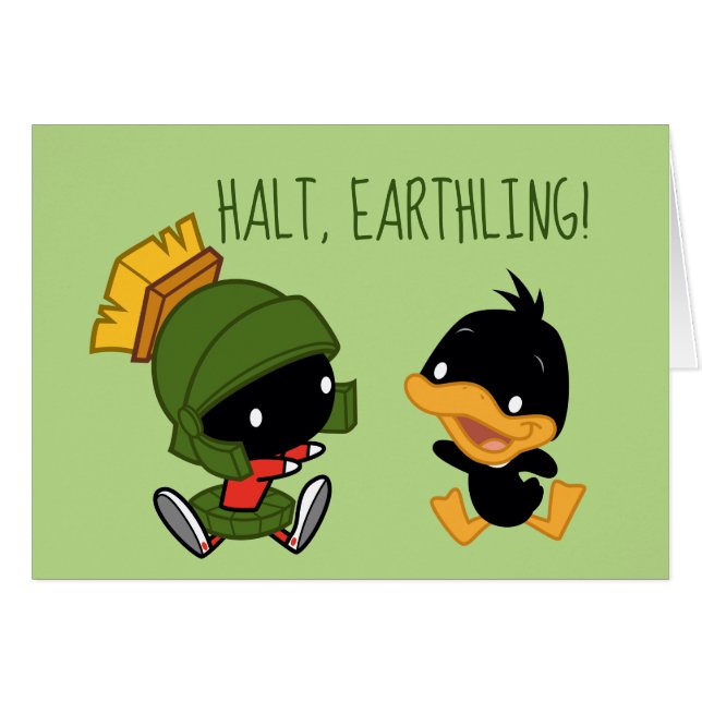 Chibi MARVIN LE MARTIAN™ & DAFFY DUCK™ (Devant horizontal)