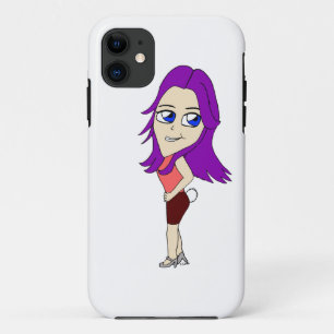 chibi meisje met bunny tail iPhone 11 hoesje