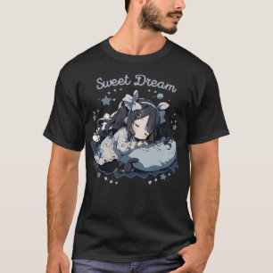 chibi meisje slaap t-shirt