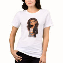 Chibi Meisje T-shirt – Hoofdpersonage Energie Anim