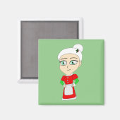 chibi mme claus magnet (Recto/Verso)