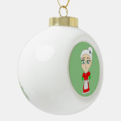 chibi mme claus ornement de noël (Gauche)