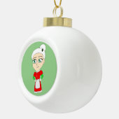 chibi mme claus ornement de noël (Droite)