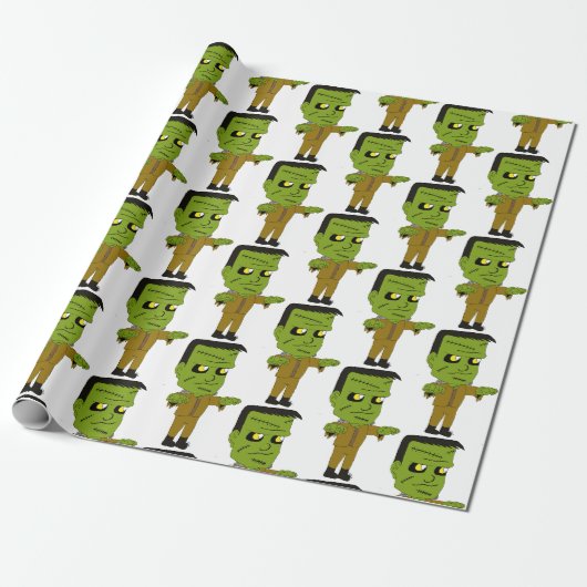 chibi monster cadeaupapier (Uitgerold)