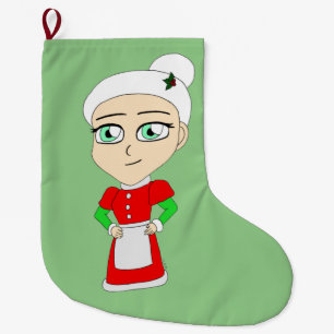 chibi mrs. claus grote kerstsok
