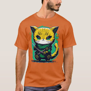 Chibi ninja Munchkin kat T-shirt