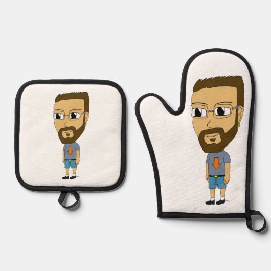 chibi ovenwant & pannenlap set (Voorkant)
