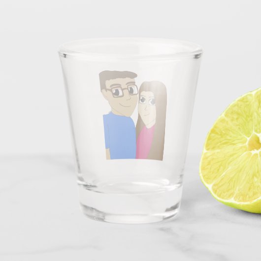 Chibi paar shot glas (Achterkant)