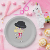 chibi papieren bordje (Feest)