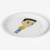 chibi papieren bordje (Gekanteld)