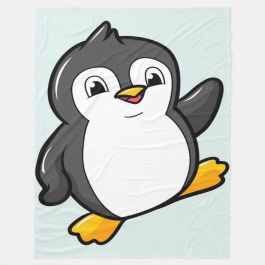 Chibi Penguin | Penguin Lover | Clolorful Gift  Fleece Deken (Voorkant)