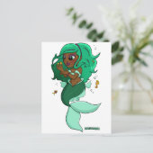 Chibi Pisces Briefkaart (Staand voorkant)