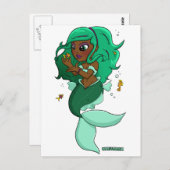Chibi Pisces Briefkaart (Voorkant / Achterkant)