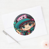 Chibi Power : Sticker Anime mignon (Enveloppe)