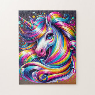 Chibi Rainbow Eenhoorn puzzel