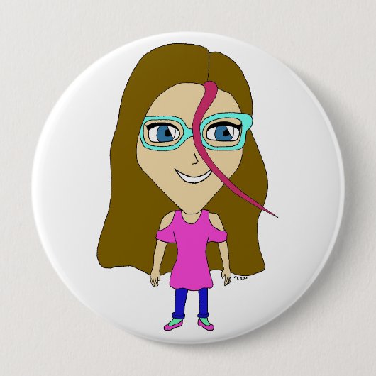 chibi ronde button 4,0 cm (Voorkant)