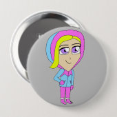 chibi ronde button 4,0 cm (Voorkant /achterkant)