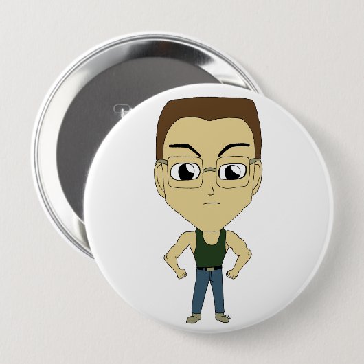 chibi ronde button 4,0 cm (Voorkant /achterkant)
