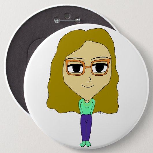 chibi ronde button 6,0 cm (Voorkant /achterkant)