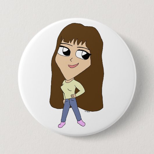 chibi ronde button 7,6 cm (Voorkant)