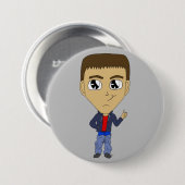 chibi ronde button 7,6 cm (Voorkant /achterkant)