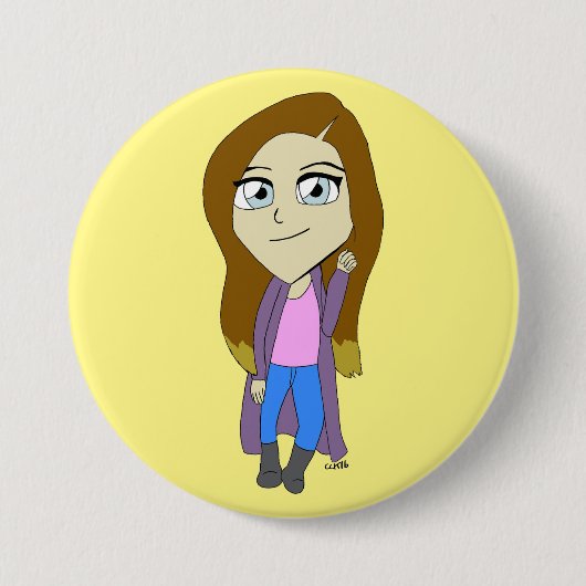Chibi Ronde Button 7,6 Cm (Voorkant)