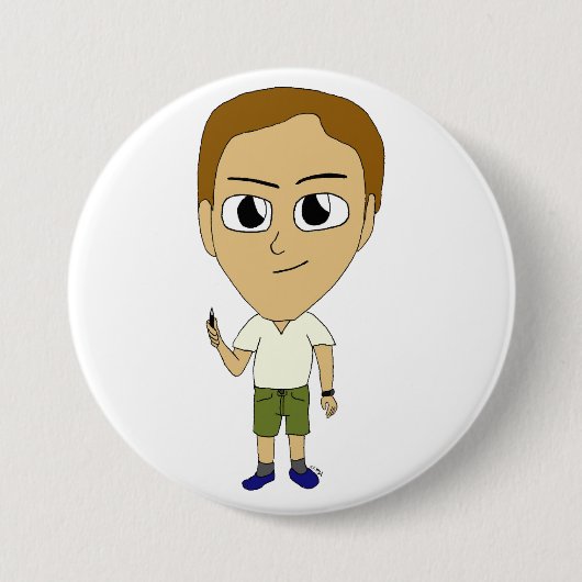 chibi ronde button 7,6 cm (Voorkant)