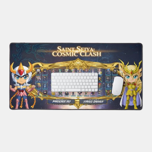 Chibi Saint Seiya Gaming Mouse Pad Desk Mat (Clavier et souris)