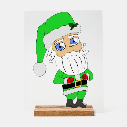 Chibi Santa green suit (Recto)