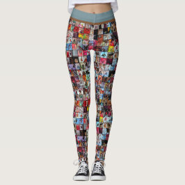 Chibi Sketch Photo Wall Leggings