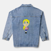 chibi " slecht " meisje denim jacket (Achterkant)
