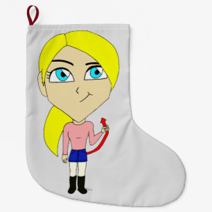 chibi " slecht " meisje grote kerstsok