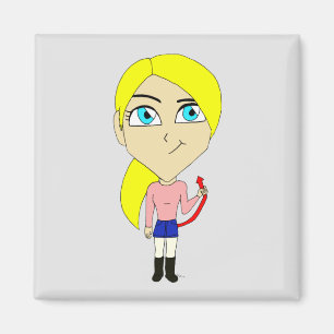 chibi 'slechte' meisje magneet