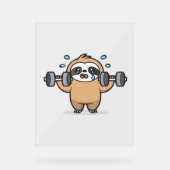 Chibi Sloth Gym Échec - Cute Kawaii Drôle Entraîne (Recto)