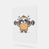 Chibi Sloth Gym Échec - Cute Kawaii Drôle Entraîne (Angle)