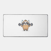 Chibi Sloth Gym Fail – Schattigee Kawaii Funny Wor Bureaumat (Voorkant)