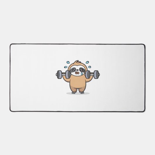 Chibi Sloth Gym Fail – Schattigee Kawaii Funny Wor Bureaumat (Voorkant)