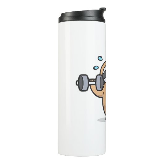 Chibi Sloth Gym Fail – Schattigee Kawaii Funny Wor Thermosbeker (Gedraaid links)