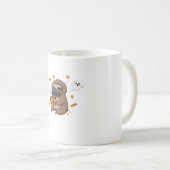 Chibi Sloth Hazmat Halloween Oversized T-Shirt Koffiemok (Voorkant rechts)