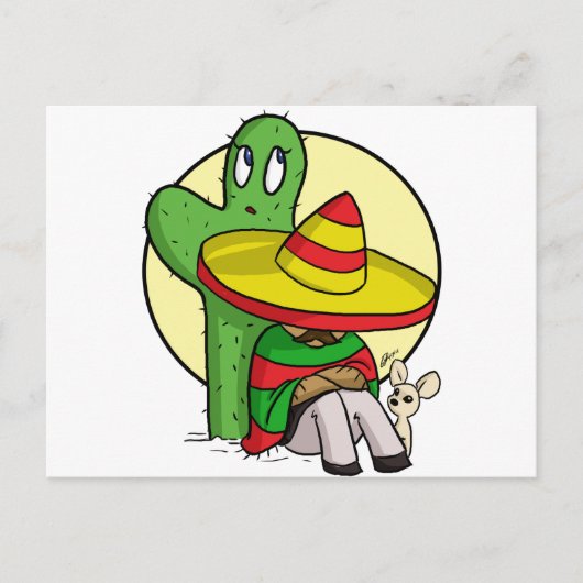chibi sombrero briefkaart (Voorkant)