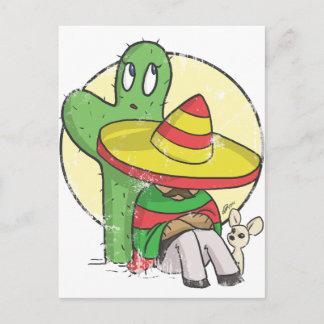 chibi sombrero noodlottig briefkaart
