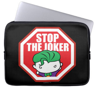 Chibi "Stop the Joker"-teken Laptop Sleeve