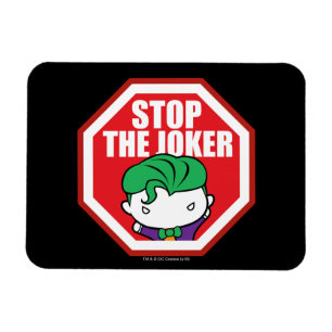 Chibi "Stop the Joker"-teken Magneet