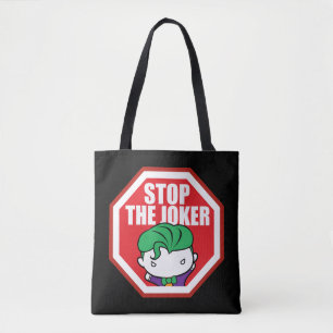 Chibi "Stop the Joker"-teken Tote Bag
